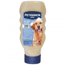 PetArmor Plus Oatmeal Shampoo for Dogs 7-Day Protection - 18 oz