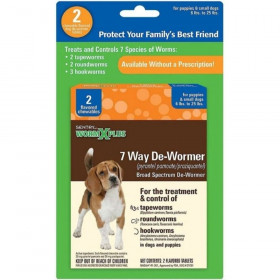 Sentry Worm X Plus - Small Dogs - 2 Count