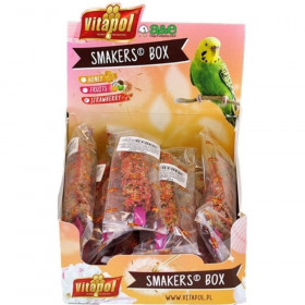 A&E Cage Company Smakers Parakeet Strawberry Treat Sticks - 12 count