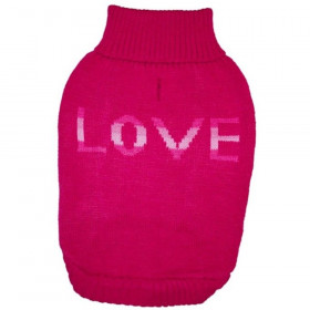 Fashion Pet True Love Dog Sweater Pink - Small