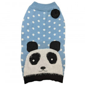 Fashion Pet Panda Dog Sweater Blue - X-Small