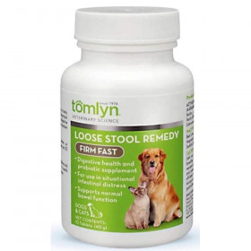 Tomlyn Firm Fast Loose Stool Remedy Supplement Tablet for Dogs and Cats - 10 count