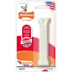Nylabone Dura Chew Smooth White Dog Bone - Chicken Flavor - Regular (1 Pack)
