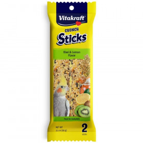 Vitakraft Crunch Sticks Kiwi & Lemon Cockatiel Treats - 2 Pack