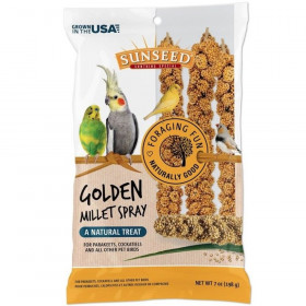 Sunseed Golden Millet Spray Natural Bird Treat - 7 oz