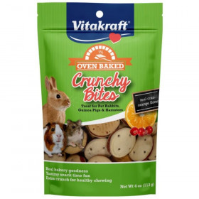 Vitakraft Oven Baked Crunchy Bites Small Pet Treats - Real Cran-Orange Flavor - 4 oz
