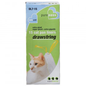 Van Ness Drawstring Cat Pan Liners - X-Giant (15 Pack)