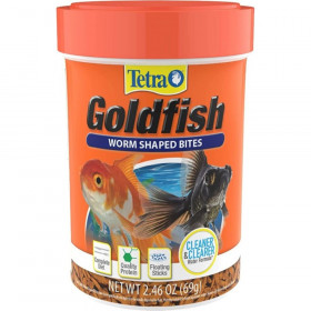 Tetra Goldfish Worm Shaped Bites  - 2.46 oz