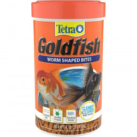 Tetra Goldfish Worm Shaped Bites  - 4.93 oz
