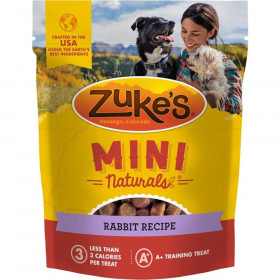 Zukes Mini Naturals Dog Treat - Wild Rabbit Recipe - 1 lb