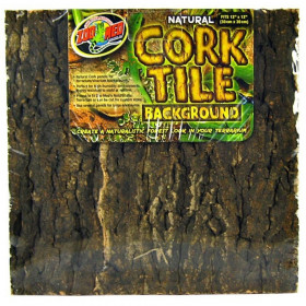 Zoo Med Natural Cork Tile Terrarium Background - Small - (12" Long x 12" Wide)