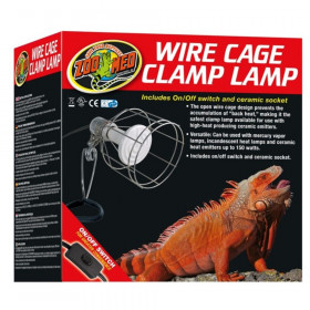 Zoo Med Wire Cage Clamp Lamp - 1 Pack - (150 Watts Max)