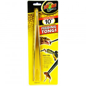Zoo Med Feeding Tongs - Stainless Steel - 10" Long Feeding Tongs