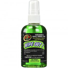 Zoo Med Wipe Out 1 - Small Animal & Reptile Terrarium Cleaner - 4.25 oz