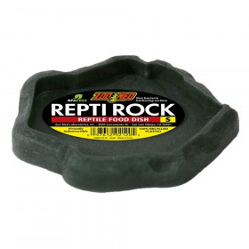 Zoo Med Repti Rock - Reptile Food Dish - Small (5.5" Long x 5" Wide)