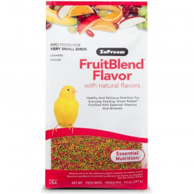 ZuPreem FruitBlend Flavor Bird Food for Very Small Birds - 14 oz