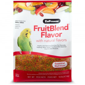 ZuPreem FruitBlend Premium Daily Bird Food - Small Birds - 10 lbs