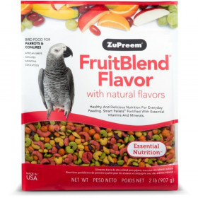 ZuPreem FruitBlend Flavor Bird Food for Parrots & Conures - 2 lbs