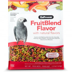 ZuPreem FruitBlend Flavor Bird Food for Parrots & Conures - 3.5 lbs