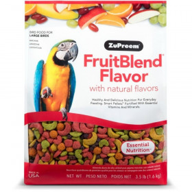 ZuPreem FruitBlend Flavor Bird Food for Large Birds - Large (3.5 lbs)