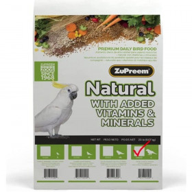 ZuPreem Natural Blend Bird Food - Large Parrot - Large (20 lbs)