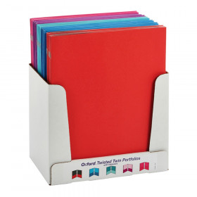 Twisted Twin Pocket Folders with Fasteners, Letter Size, Assorted, Each