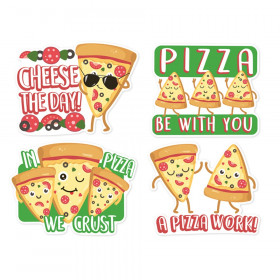 Jumbo Scented Stickers, Pizza Stickers, Pack of 12