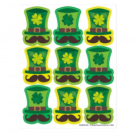 St. Pat's Hats Giant Stickers, Pack of 36