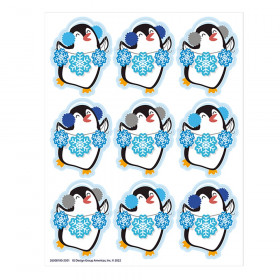 Winter Penguin Giant Stickers, Pack of 36