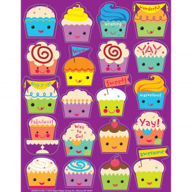 Cupcake Scented Stickers, Pack of 80