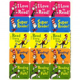 Cat in the Hat Reading Success Stickers, 120/pkg