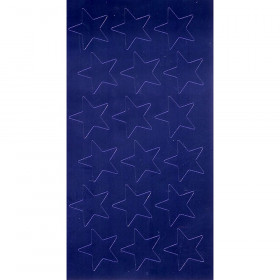 1/2" Blue (250) Presto-Stick Foil Star Stickers