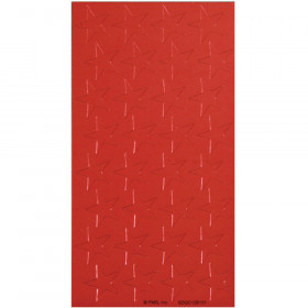 1/2" Red (250) Presto-Stick Foil Star Stickers