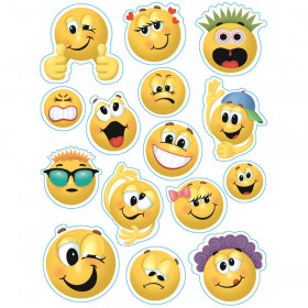 Emoticons Window Clings, 12" x 17"