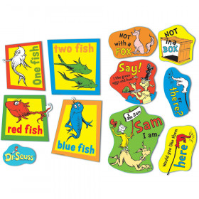Large Dr Seuss Fish Fox And Sam 2 Sided Deco Kit