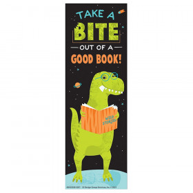 Dinosaur Take A Bite Out Of A Good Book Bookmarks, Pack of 36