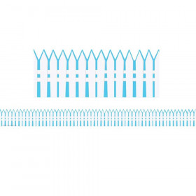 A Teachable Town Picket Fence Deco Trim Extra Wide, 37 Feet