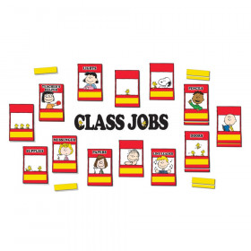 Peanuts Class Jobs Mini Bulletin Board Set, 47 Pieces