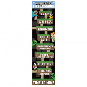 Minecraft Life Lessons Banner, 12" x 45"