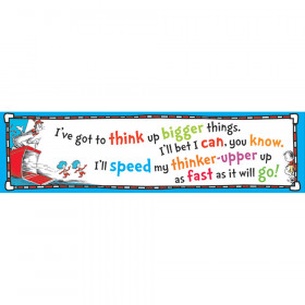 Cat In The Hat Think Up Bigger Things Banner 45X12