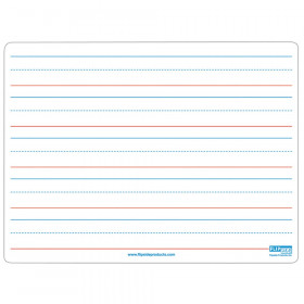 Two-Sided Magnetic Dry Erase Board, Plain/Ruled, 9" x 12"
