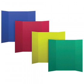 Corrugated Project Boards, 36" x 48", Assorted Primary Colors, Box of 24
