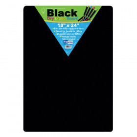 Black Dry Erase Board, 18" x 24"