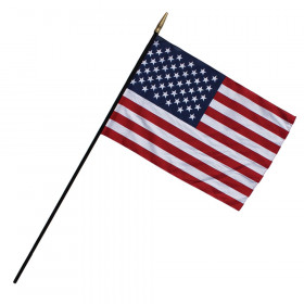 Heritage U.S. Classroom Flag, 7/16" x 48" Staff, 24"W x 36"L