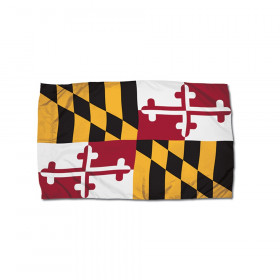 FlagZone Durawavez Nylon Outdoor Flag with Heading & Grommets, Maryland, 3' x 5'