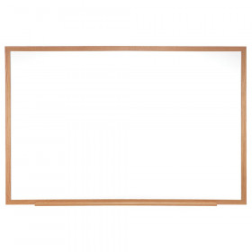 Wood Frame Non-Magnetic Whiteboard, 24" x 36"