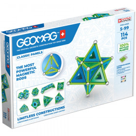 Geomag Green Line Panels, 114 Pieces