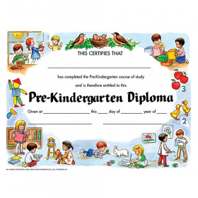 Pre-Kindergarten Diploma, 8.5" x 11", Pack of 30