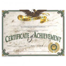 Certificate of Achievement, 8.5" x 11", Pack of 30