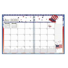 Academic Seasonal Monthly Calendar Planner, 12 Months July-June, 7" x 10"